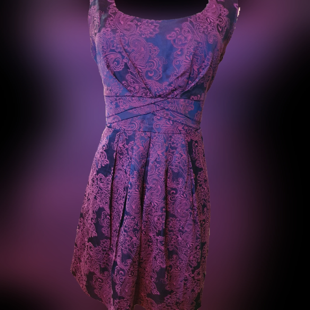 Delia's Paisley Print 50s Style Fit & Flare Dress